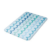 Tapis De Bain Vagues abstraites de plage (Angle)