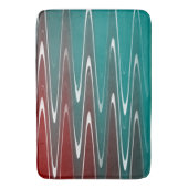 Tapis De Bain Vagues en blanc (devant Vertical)