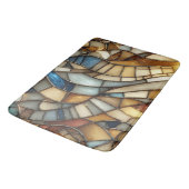 Tapis De Bain Vagues en verre tendu (Angle)