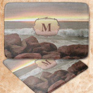 Tapis De Bain Vagues et boulders 0893