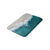 Tapis De Bain Vagues maritimes - Côte des Maldives (Angle)
