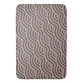 Tapis De Bain Vagues Motif dans deux nuances Brown (devant Vertical)