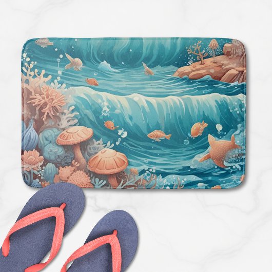 Tapis De Bain Vagues & Ocean Dreamscape