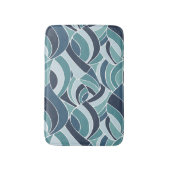 Tapis de bain Vagues océaniques bleues et sarcelle (Devant (Vertical))