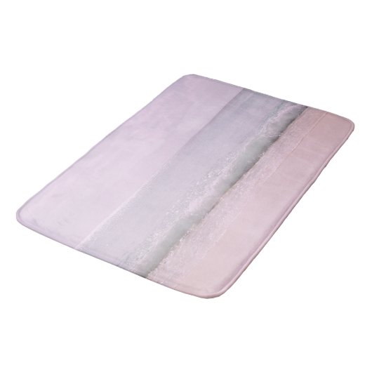 Tapis De Bain Vagues océaniques Pastel doux 5 (Angle)