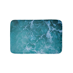 Tapis De Bain Vagues profondes de l'océan bleu