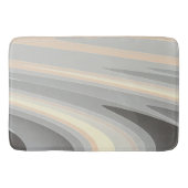 Tapis De Bain vagues rose gris jaune (Devant)