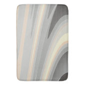 Tapis De Bain vagues rose gris jaune (devant Vertical)