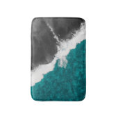 Tapis De Bain Vagues turquoises Artsy modernes de plage d'océan (Devant (Vertical))