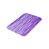 Tapis De Bain Vagues violettes PixDezines (Angle)