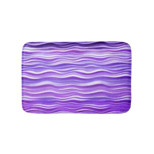 Tapis De Bain Vagues violettes PixDezines (Devant)
