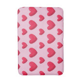 Tapis De Bain Valentine Arrière - plan Avec Amour Du Coeur (Devant (Vertical))