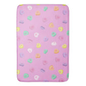 Tapis De Bain Valentines Day Candy Hearts Motif (devant Vertical)
