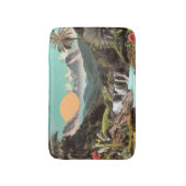 Tapis De Bain Vallée Tropicale Surréelle Avec Cascades (Devant (Vertical))