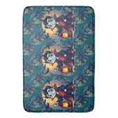 Tapis De Bain Vampire mignon avec Lantern Kawaii Halloween (devant Vertical)