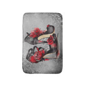 Tapis De Bain Vampy Strappy Stilettos | Roses rouges talons sur  (Devant (Vertical))