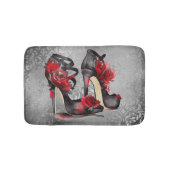 Tapis De Bain Vampy Strappy Stilettos | Roses rouges talons sur  (Devant)