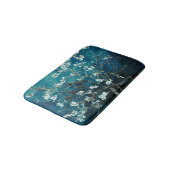 Tapis De Bain Van Gogh Almond Blossoms Dark Turquoise (Angle)