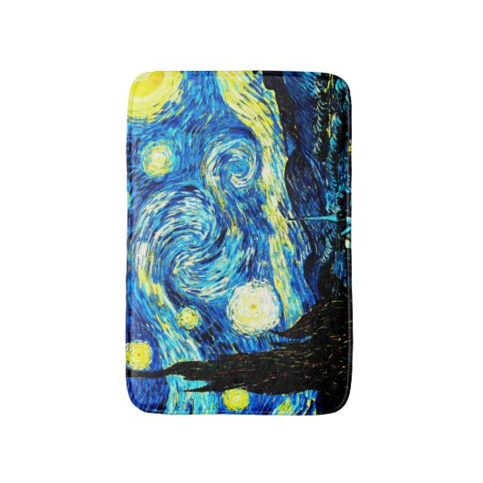 Tapis De Bain Van Gogh - Nuit étoilée (Devant (Vertical))