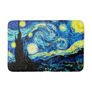 Tapis De Bain Van Gogh - Starry Night, célèbre peinture