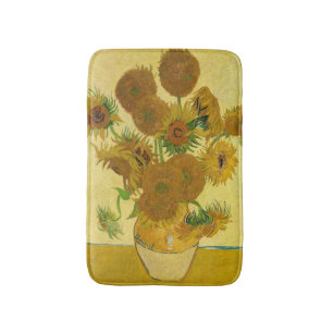 Tapis De Bain Van Gogh - Vase avec 15 tournesols