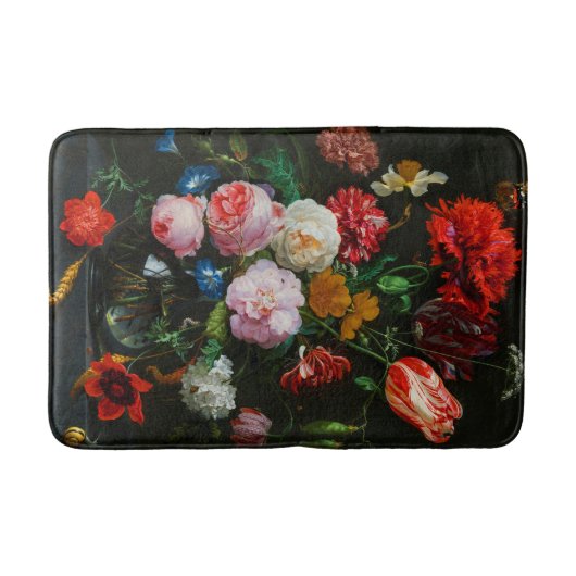 Tapis De Bain Vase de verre avec des fleurs (Devant)