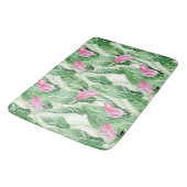 Tapis De Bain Végétation florale rose tropical (Angle)