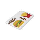 Tapis De Bain Veggie Burger et Fries (Angle)