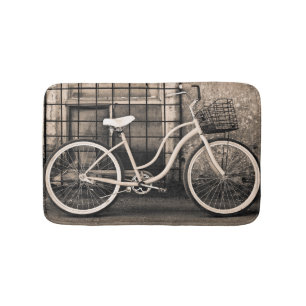 Tapis De Bain Vélo vintage Avec Panier
