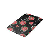 Tapis De Bain Vélos à roue de pastèque, motif d'été. (Angle)