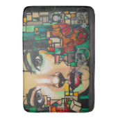 Tapis De Bain Vélos sur le mur de Graffiti (devant Vertical)