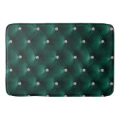 Tapis De Bain Velours Luxe Glam Vert Faux (Devant)
