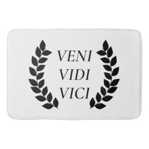Tapis De Bain Veni Vidi Vici Je Suis Venu J'Ai Vu J'Ai Conquis