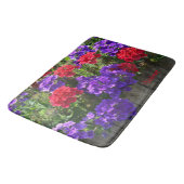 Tapis De Bain Verbena violet et rouge (Angle)