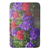 Tapis De Bain Verbena violet et rouge (devant Vertical)