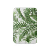 Tapis De Bain Verdure tropicale Aquarelle Palm Tree Feuilles (Devant (Vertical))