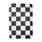 Tapis De Bain Vérificateur noir et blanc (Devant (Vertical))