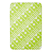 Tapis De Bain Vérifié, Chèques - Vert et blanc de chaux (devant Vertical)