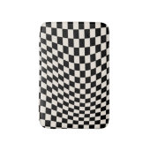 Tapis De Bain Vérifier le tableau de bord du Motif noir et blanc (Devant (Vertical))