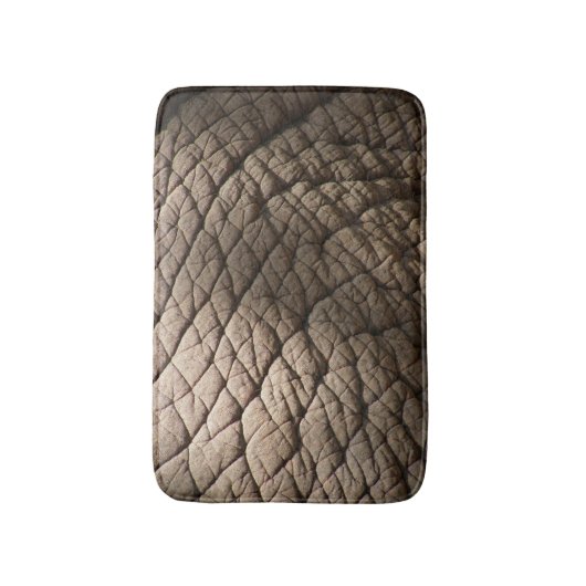 Tapis De Bain Véritable Texture De Peau D'Éléphant, Rincée. (Devant (Vertical))