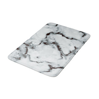 Tapis De Bain Véritable texture Marbre blanc noir do-it-yourself
