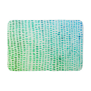 Tapis De Bain Verre de mer Plage Turquoise Galets Mat de bain mo