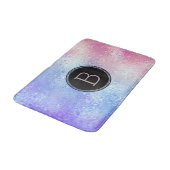 Tapis De Bain verre iridescente ombre bleu à rose (Angle)
