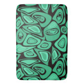 Tapis De Bain Vert, abstrait, rétro (devant Vertical)