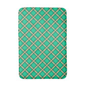 Tapis De Bain Vert beige, motif plaid (Devant (Vertical))