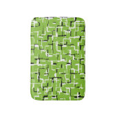 Tapis De Bain Vert/Blanc/Noir Joyeux Tendance (Devant (Vertical))