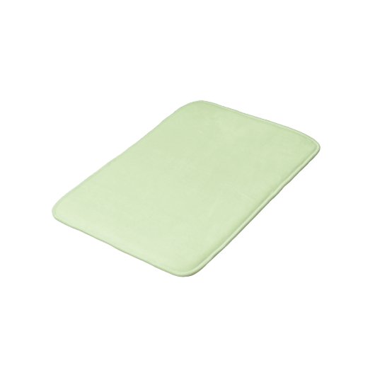 Tapis De Bain Vert céleri pâle solide (Angle)