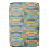 Tapis de bain vert de motif - Biscayne (devant Vertical)