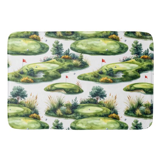Tapis De Bain Vert de putting de golf (Devant)