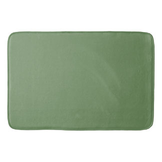 Tapis De Bain Vert de verre de mer, couleur unie, design minimal